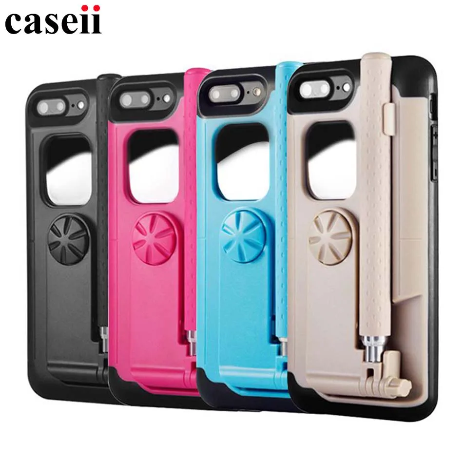 caseii Selfie Stick Phone Case For iPhone 7Plus Case Cover Portable