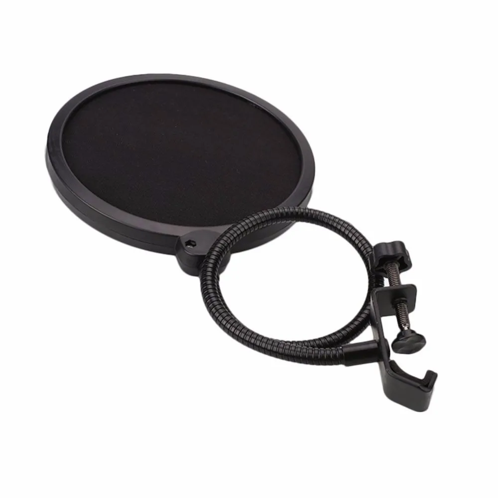 Black New Flexible Studio Microphone Windshield Mic Pop Filter Shield For Speaking Accessories