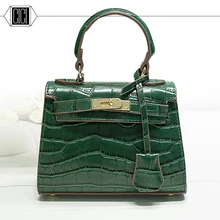 2016 Fashion crocodile grain Designer Women Messenger Bags PU Leather Small Crossbody Shoulder Bags Women Casual Bags