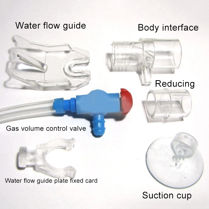 Aquarium Air Pump Oxygen Fountain Water Fish Tank Adjustable Tube Replacement 1x