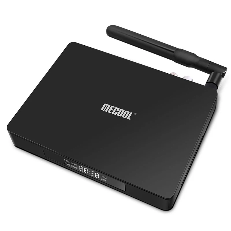 Mecool K6 DVB S2-T2-C Smart tv Box USB 3,0 Поддержка 2,4G 5G wifi 100 Мбит/с 4K VP9 2 Гб ram+ 16 Гб rom медиаплеер