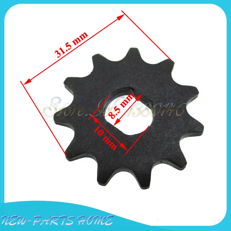 2pcs Electric Scooter 11 Tooth Sprocket T8F Chain Motor Engine Pinion Gear MY1020 Motor