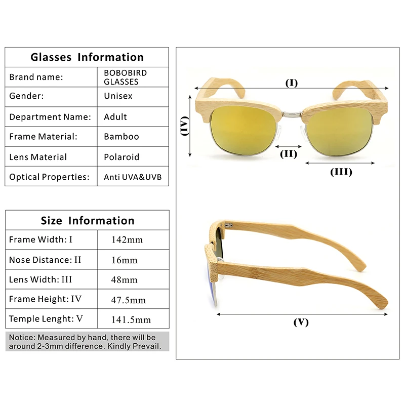 BOBO BIRD, женские солнцезащитные очки, мужские, поляризационные, Ретро стиль, дерево, солнцезащитные очки, летние