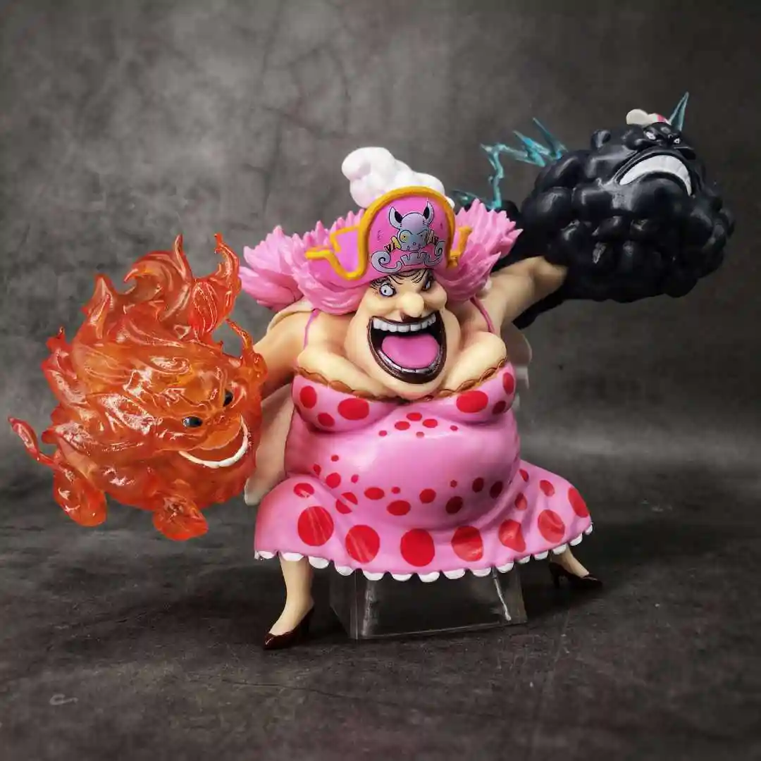 アニメワンピースシャーロット琳琳ビッグママアクションフィギュアgk 4皇帝モデルおもちゃ15センチメートル Action Figures Aliexpress