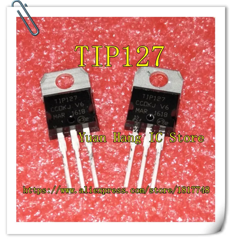 Бесплатная доставка 100 шт./лот TIP127 TO-220 5A 100V PNP Транзисторы Дарлингтона новинка |