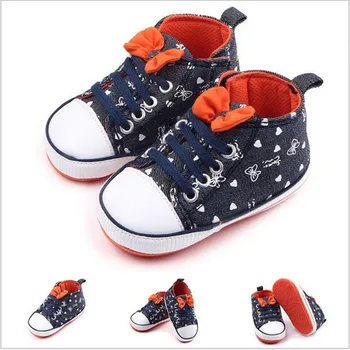 

New Baby Shoes Prewalker Toddlers First Walkers Hard Sole Infants Canvas Shoes
