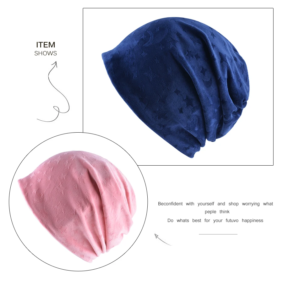 Stars Velvet Winter Hats Women Outdoor Hats Fashion Accessory Warm Beanie Hat For Girls Wind-Proof Bonnet_01 (7)