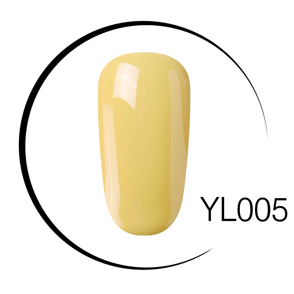 Elite99 10 мл УФ-гель для ногтей лак Золотой Блеск Маникюр, Полировка Ногтей чистый зеленый желтый Цвет Гель-лак для ногтей - Цвет: YL005
