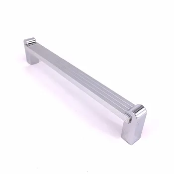 

160mm modern simple Aluminum Alloy Wardrobe kitchen cabinet door handles matte silver drawer cupboard pulls knob