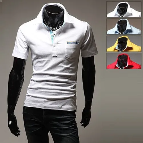 Brand New font b Men s b font Turn Down Collar Casual font b Shirt b
