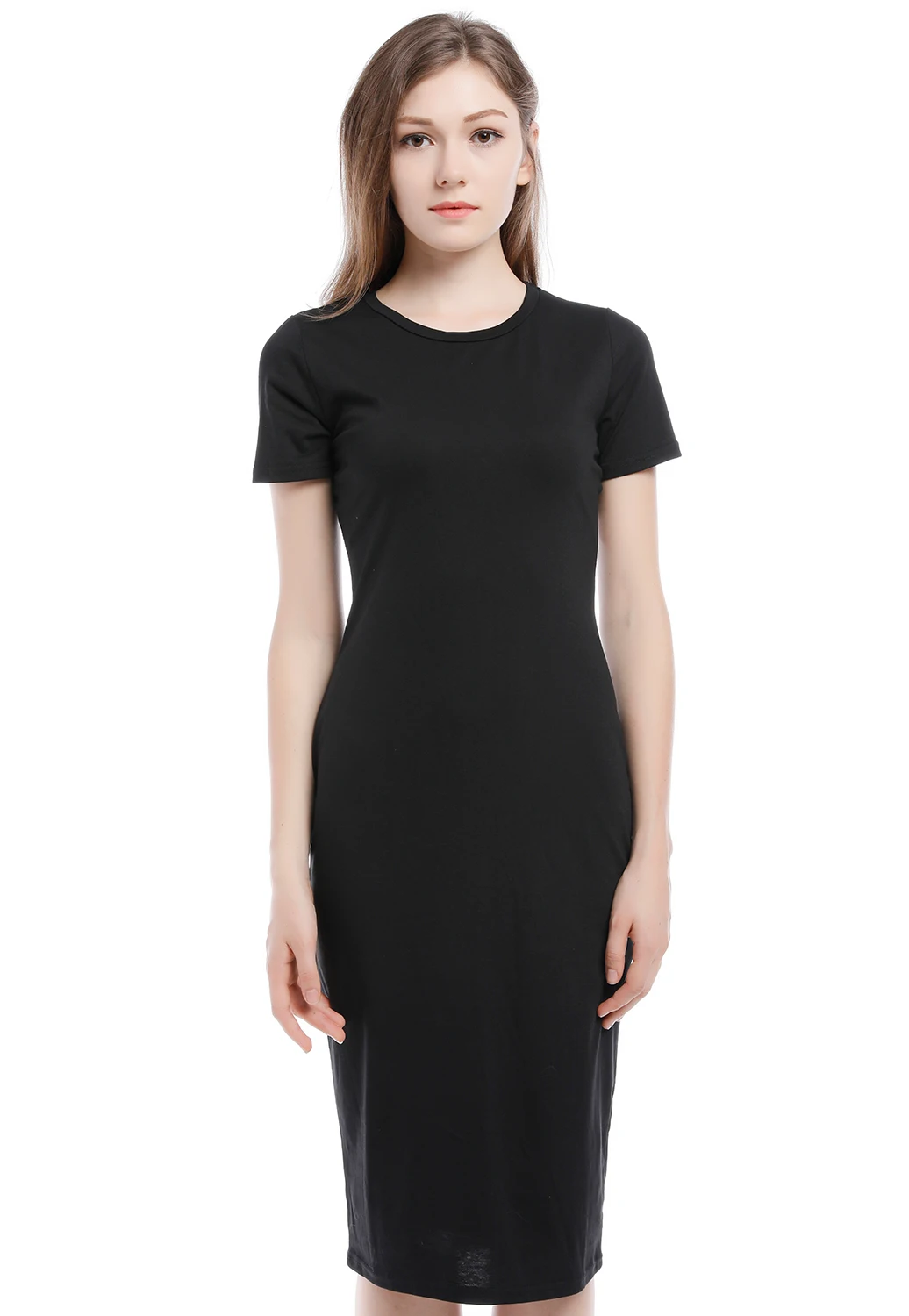 Classic sheath dress with sleeves shirts