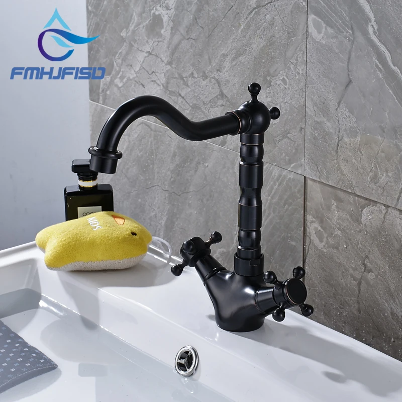 Buy Oil Rubbed Bronze Brass Bathroom Basin Faucet Tall