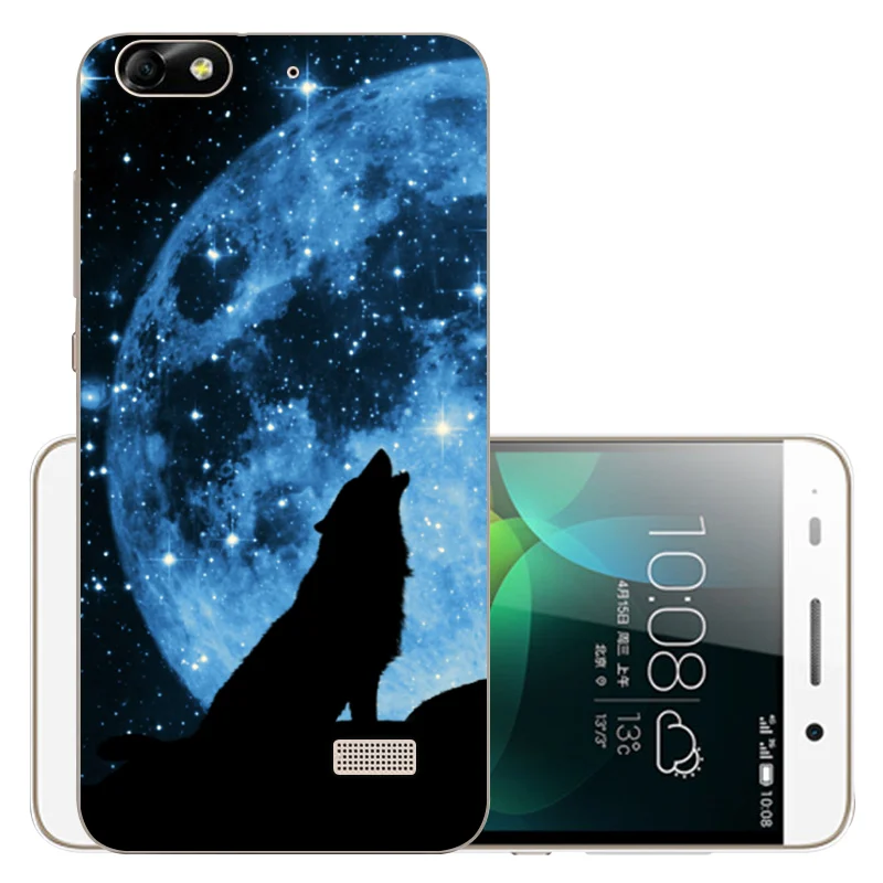 CROWNPRO هواوي الشرف 4C CHM-U01 غطاء إطار هاتف محمول سيليكون TPU عودة 5.0 \