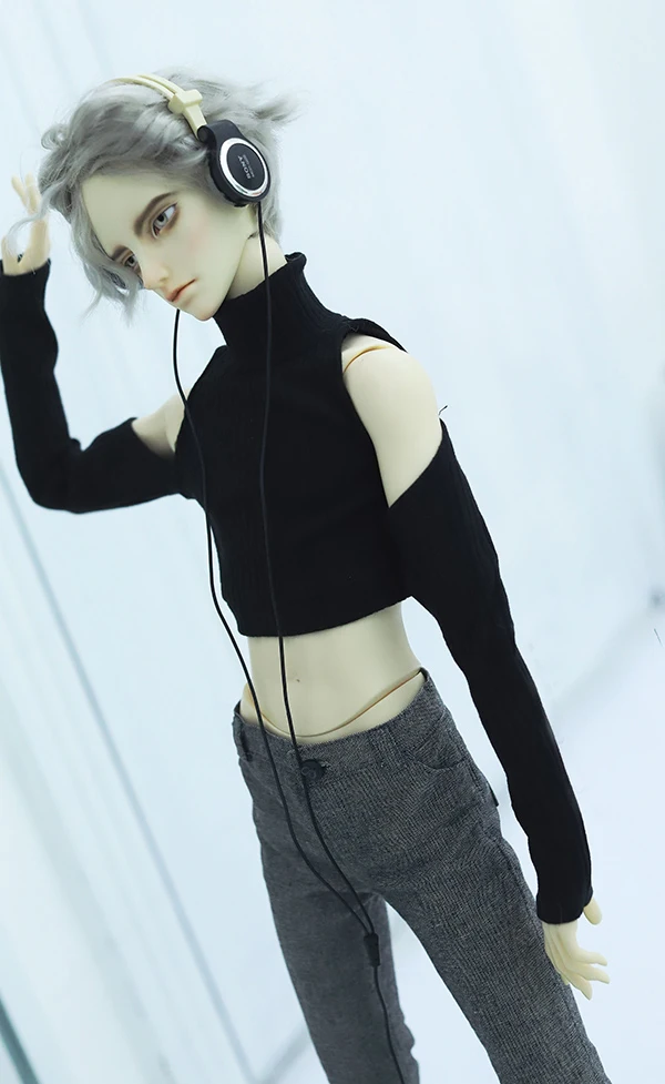 Одежда для кукол черная водолазка вязаный базовый свитер для 1/3 1/4 BJD Uncle DD аксессуары для кукол SD Одежда для кукол