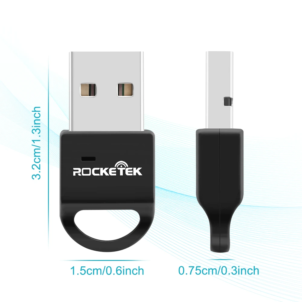 Rocketek Broadcom BCM 4,0 A2DP Bluetooth адаптер независимый MAC USB ключ для ПК компьютер динамик аудио приемник передатчик