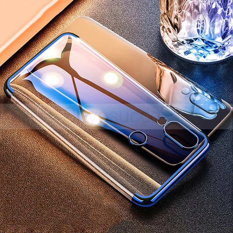 

Clear Transparent Case For Huawei P30 Pro Case For Huawei P30 Lite Nova 4E Back Cover Soft TPU Silicone Plating Cases Capa Etui
