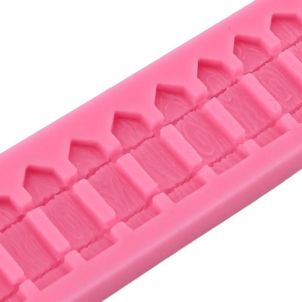 Силиконовая форма для украшения торта с изображением деревянного забора