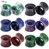 Alisouy-Tunnel d'oreille creux coloré en acrylique, 2 pièces, Piercing 6mm-14mm à Double évasé pour les bijoux unisexes ► Photo 1/6