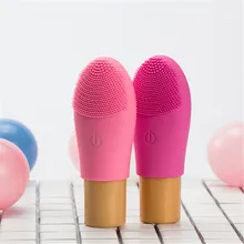 Электрическая звуковая Очищающая очиститель для лица Силиконовый аппарат для очистки кожи очищающее средство для лица Глубокая очистка кожи