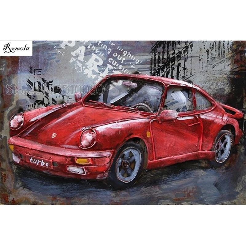 Oil painting Car room decor Embroidery Pattern full square diamond 5D DIY paintings Cross stitch kits mosaic stickers | Дом и сад