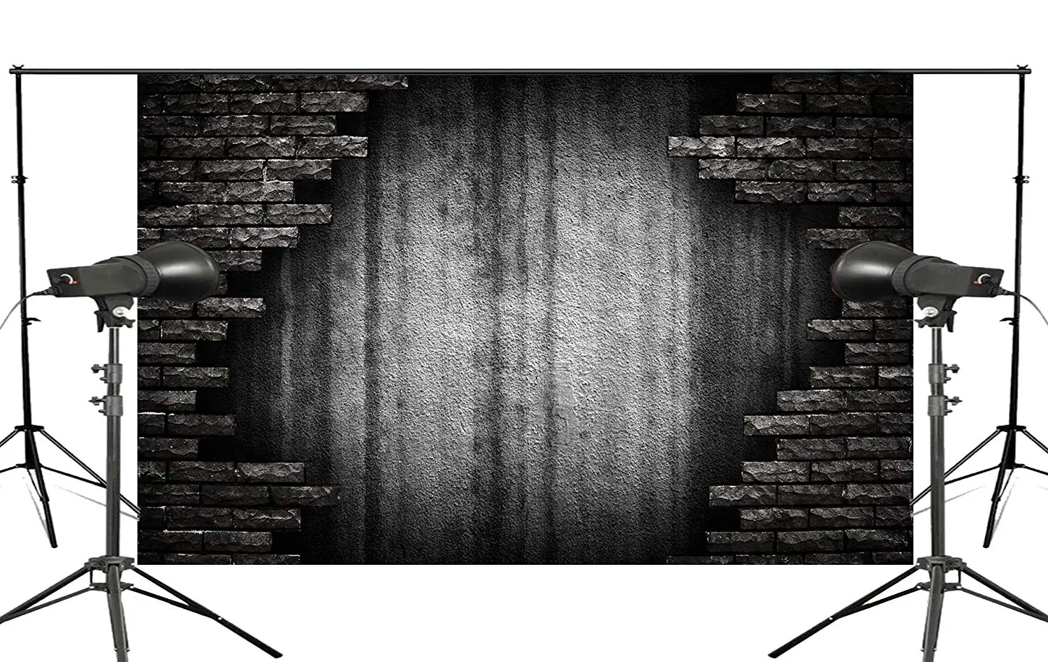 

Patchwork of Bricks Wall Surrounded by Dim Wall Photo Background Child Wedding Photo Studio Retro Screen 150x220cm