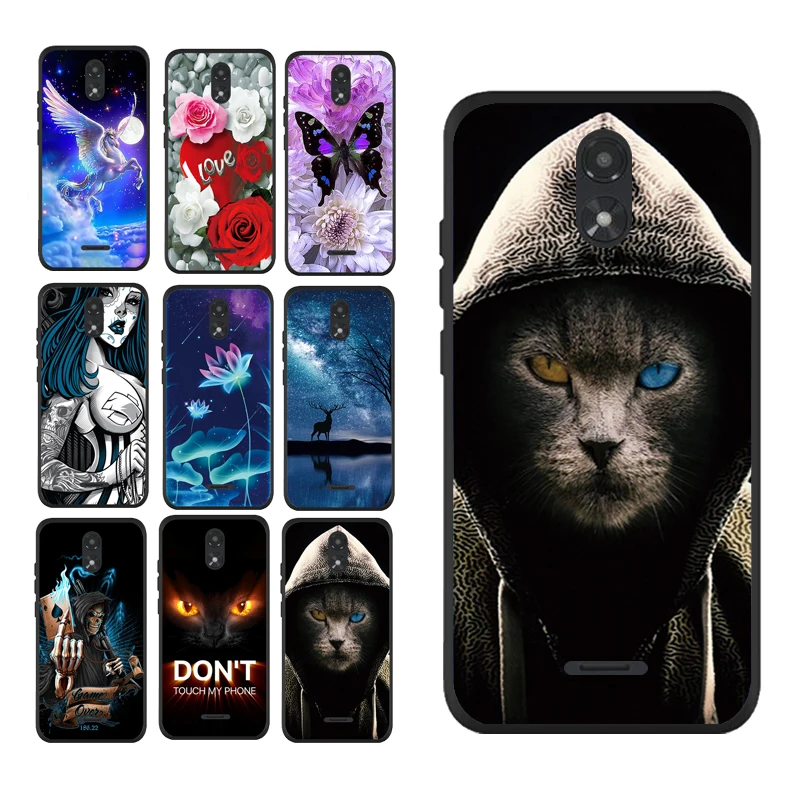 

Cartoon Cool Cat Animal Paint Case Cover for DEXP BS650 Printing Housing Shell Phone Bag
