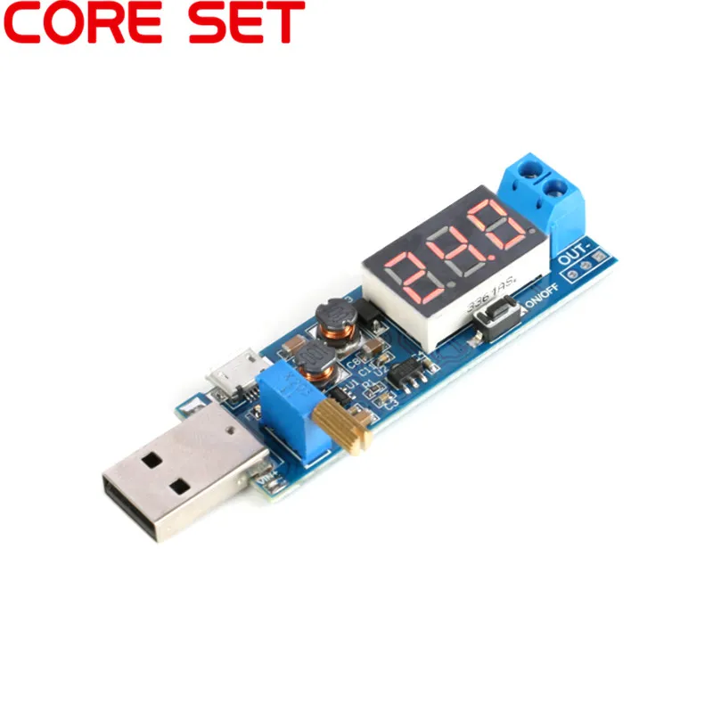 DC-DC 5V to 1.2V-24V USB Step UP/Down Power Supply Module Adjustable Converter Buck-boost Power Regulator Module