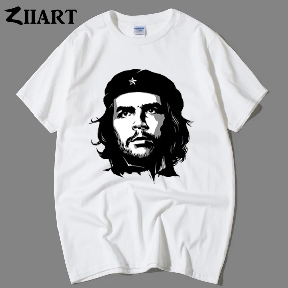 Argentine Che Guevara Ernesto черный и голова портрет Пара Одежда Мужская футболка ZIIART | одежда