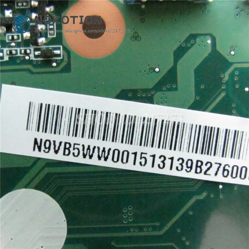 NOKOTION для Acer aspire E5 573 V3 574G Материнская плата ноутбука DA0ZRTMB6D0 N9VB5WW001 материнская I3 5005U