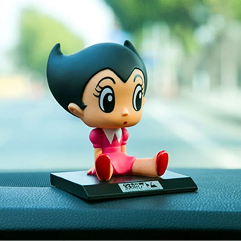 2 шт./компл. мини Tetsuwan Atom Astroboy & Uran украшение автомобиля трясущаяся голова кукла