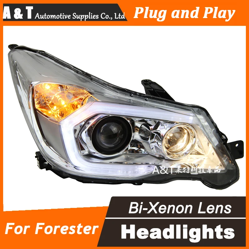 

Auto.Pro Car Styling for  Forester LED Headlight 2013-2014 Original DRL Lens Double Beam H7 HID Xenon bi xenon lens