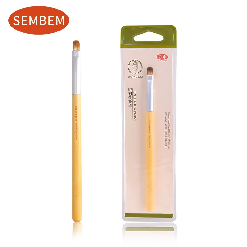 

SEMBEM Soft Eye Shadow Brush Professional Eyeshadow Makeup Eye Color Cosmetic Make Up Brushes Synthetic Hair Wood Handle Brush
