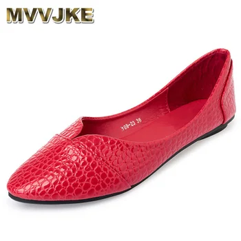 

MVVJKEnew Lady soft sole Flats Shoes for drive pregnant woman fashion shoes Women Spring summerShoes pointed toe shoes35-41E255