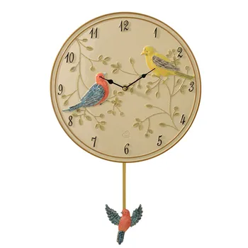 

Large 3d Modern Wall Watch Quartz Silent Big Pendulum Diy Kids Home Vintage Big Cuckoo Wall Clock Farmhouse Decor Clocks WKP435
