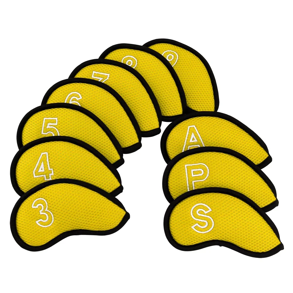 6003435 golf iron cover mesh yellow (2)