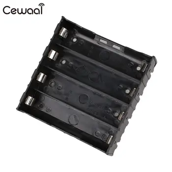 

4-Slot Storage Holder Case For 4x Li-ion Lithium 18650 3.7V Battery With Pin