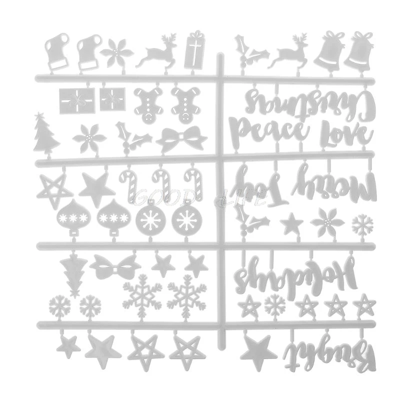 Рождественская фетровая вывеска пластиковые буквы для войлока табличка с надписью для вывески