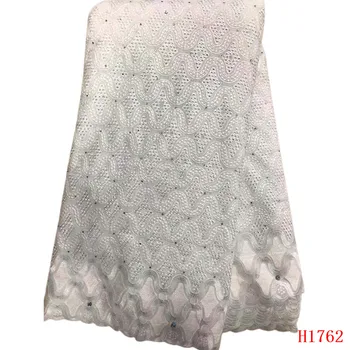 

2019 Latest Design white Swiss Lace Fabric High quality Nigerian Lace Fabric For Women Hot Selling French Lace FabricHX1762-1