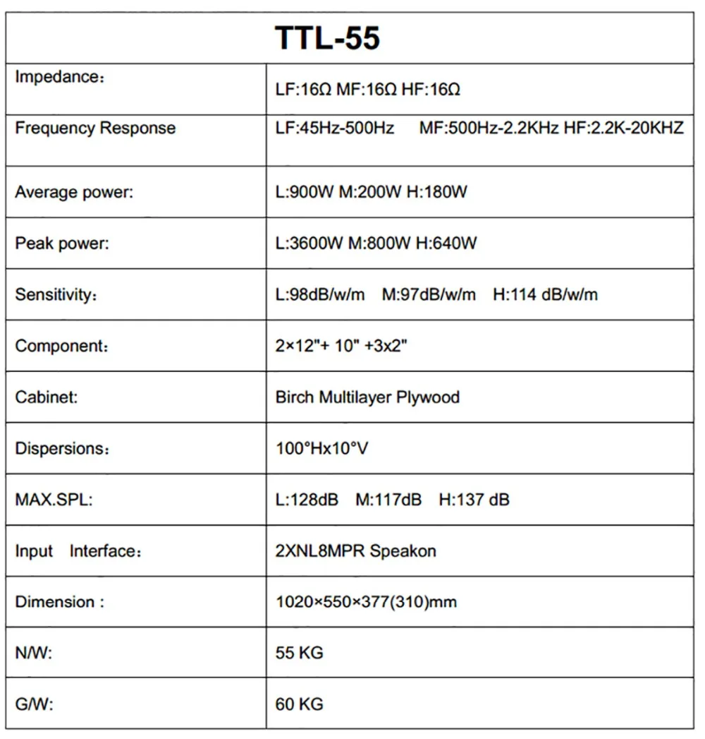 Двойной 12 дюймов TTL55 линейный массив системы 15 дюймов 18 дюймов сабвуфер профессиональные звуковые колонки линейный массив башня громкоговоритель