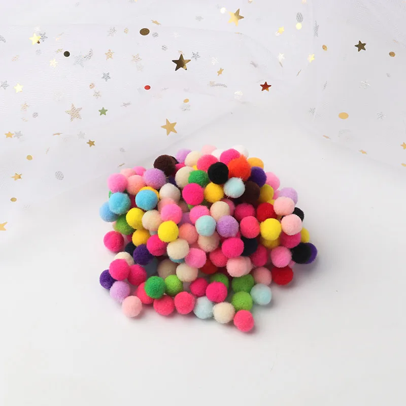 GT 8mm Pom 500pcs Разные размеры, смешанные цвета, помпон, мех, ремесло, мягкие шарики-помпоны, свадебные украшения, клей на ткани, аксессуары для шарфа - Цвет: GT 8mm Pom 500pcs