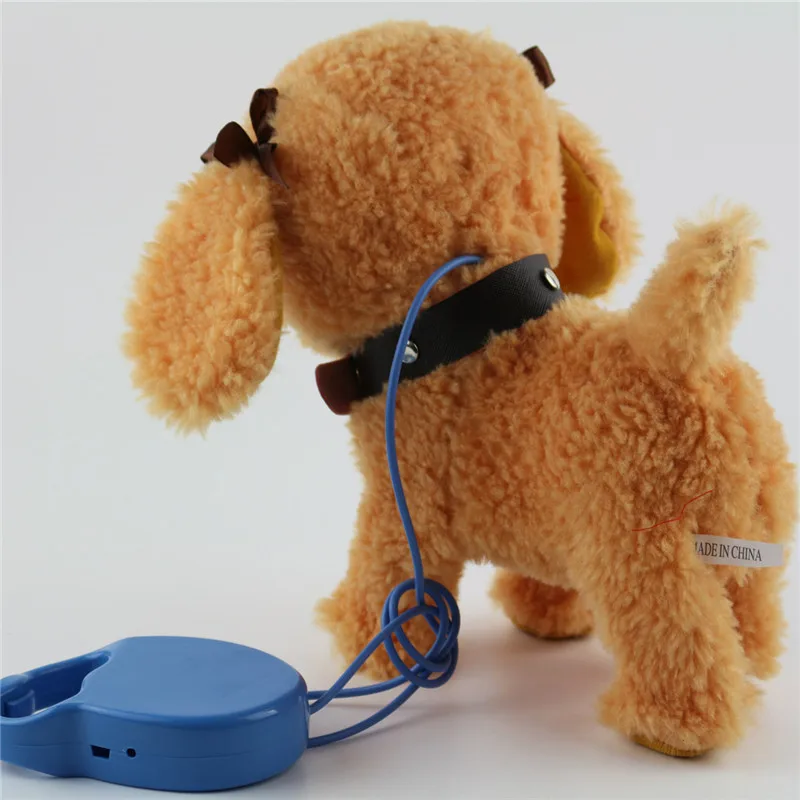 Робот собака Поющая Танцующая ходьба музыкальная Хаски электронные игрушки для собак для детей поводок собака называется Электрический танец музыка плюш