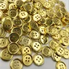 100pcs Silver/Bronze/Gold Plastic Buttons 12mm Sewing Craft 4 Holes PH290 ► Photo 2/4
