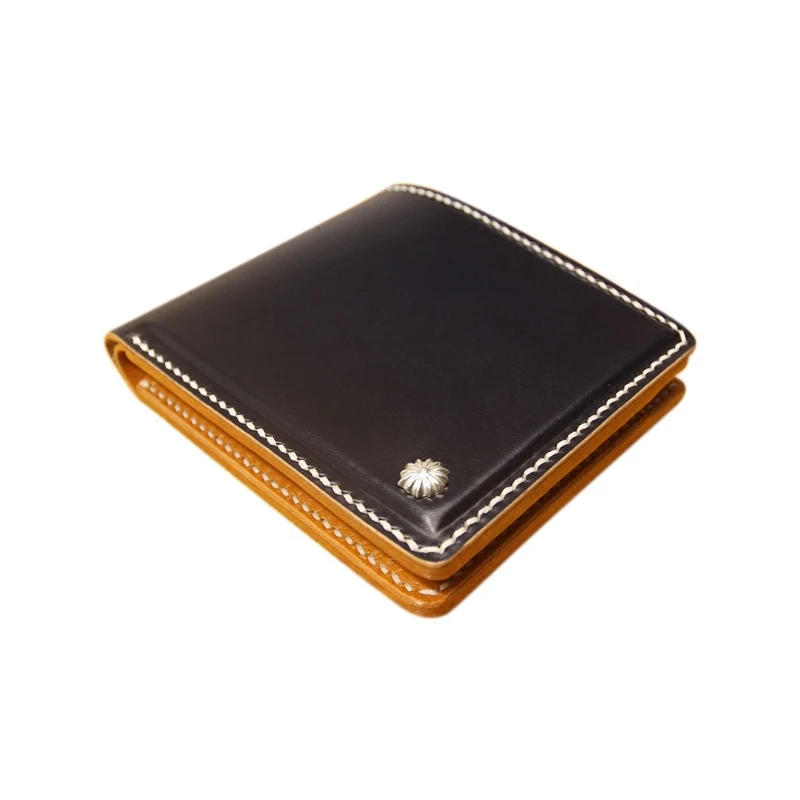 

Jiangxin Customizable Stirrup Leather 925 Silver Buckle Handmade Vintage Men's Wallet