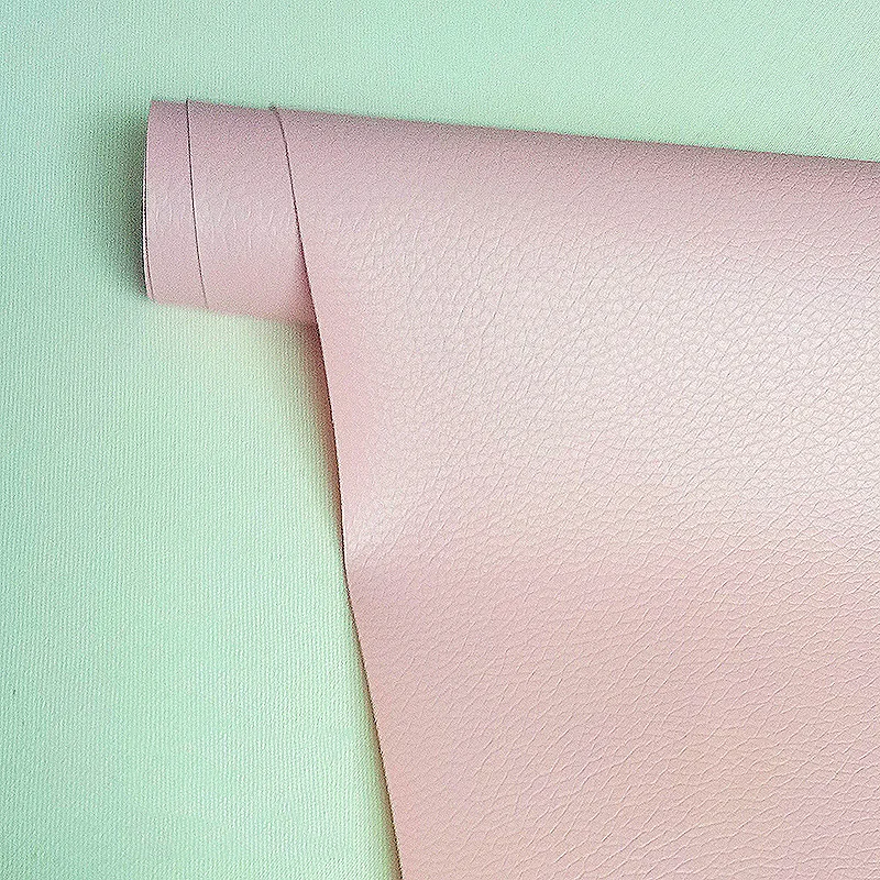 Meetee 50x137 см толщиной 0,5 мм самоклеящаяся искусственная Синтетическая кожа факсимильная ткань для дивана патч ремонт восстановленная сумка мягкая ткань - Цвет: pink