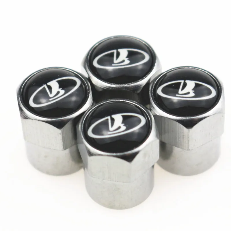 

4pcs Car Wheel Tire Valves Tyre Air Caps case for Lada Niva Kalina Priora Granta Largus car accessories Motorcycle Automobiles