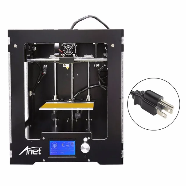 Modest Anet A3-S LCD 3D Printer High-precision Aluminum Hotbed Full Assembled Desktop FDM Printing Machine Kit With 10m Filament