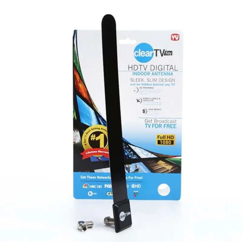 

Clear TV Key HDTV Free TV Stick Satellite Indoor Digital Antenna Ditch Cable