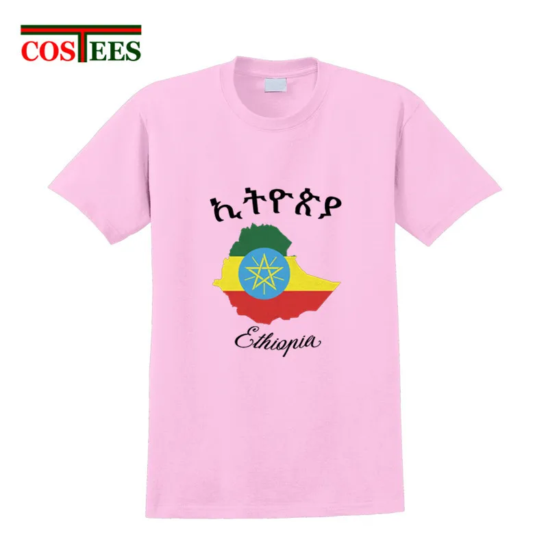 Молодежный с коротким рукавом футболки Эфиопия карта футболки homme Эфиопии иудейский Семья футболка хлопковый свитшот для взрослых patriot футболка - Цвет: 17