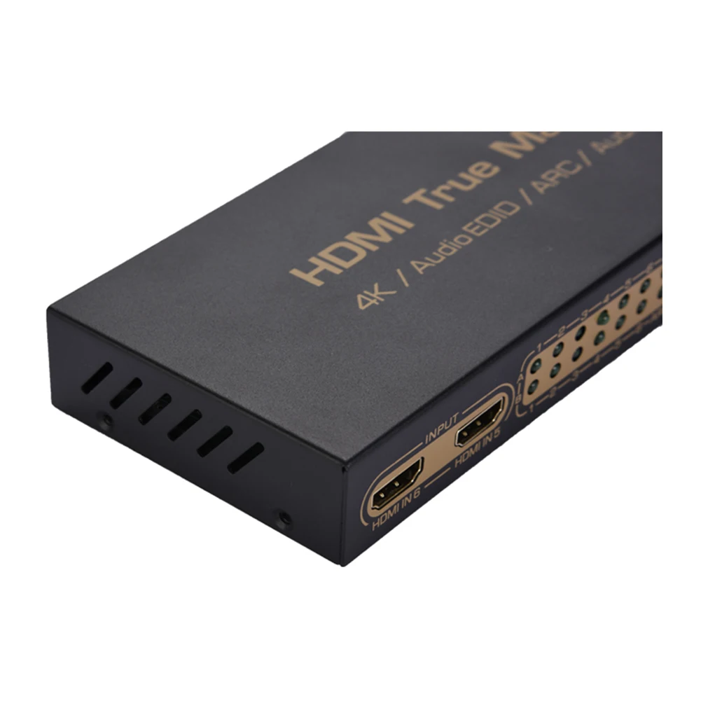 6X2 HDMI матричный переключатель сплиттер с оптическим L/R аудио выход Поддержка Ultra HD 4 K x 2 K 3D 1080 P ARC с пультом дистанционного управления горячая распродажа