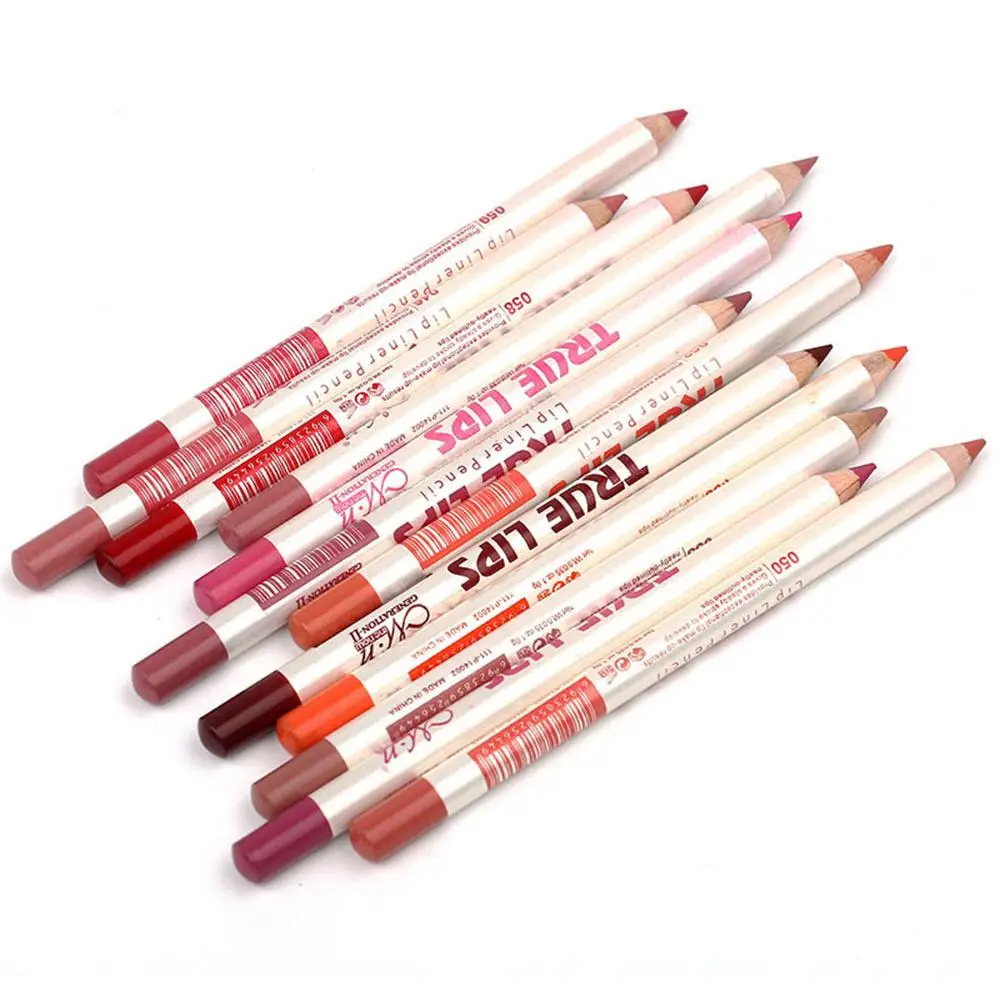 

DSstyles 6 Colors Lip Liner Pencil Set Women Professional Lipstick Lipliner Pencil Long Lasting Makeup Cosmetics Tools